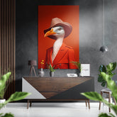 Lady Bird Brushed Aluminum Dibond Wall Art.